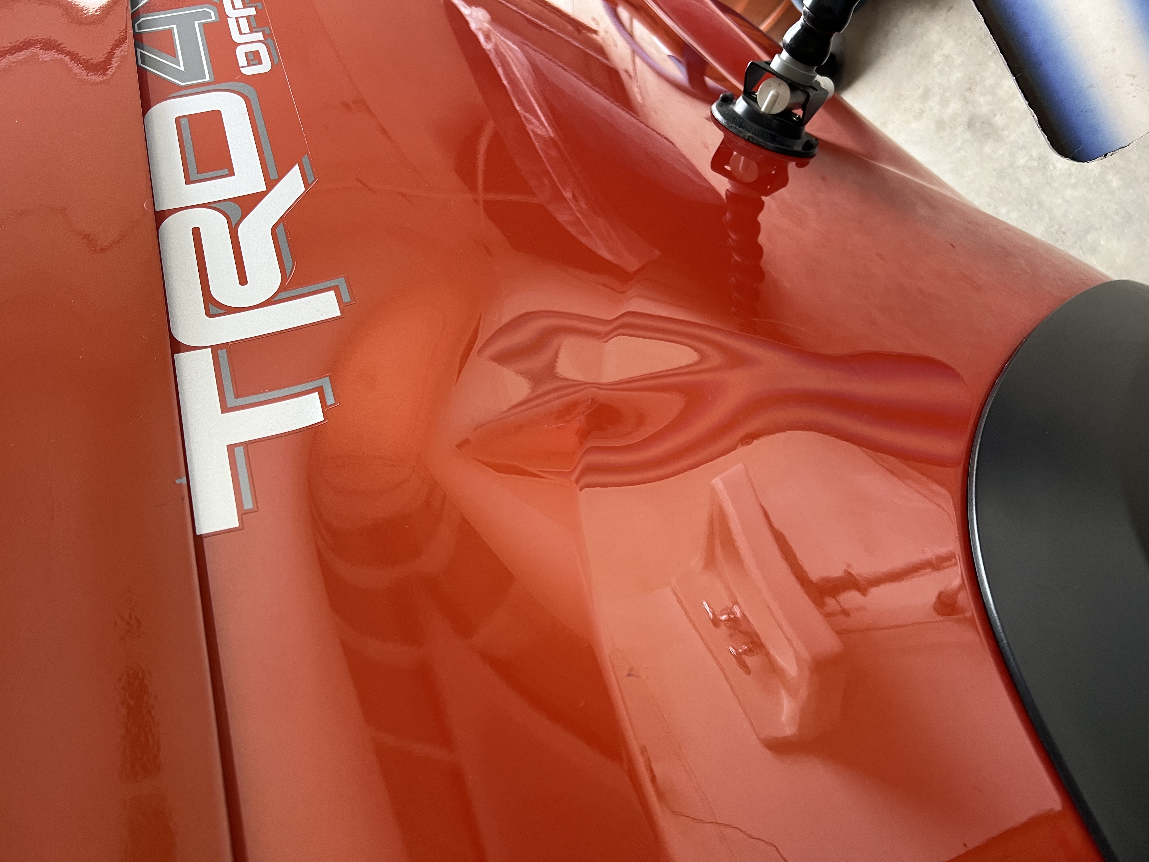 Dent damage before PDR repair